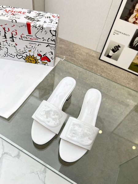 

2023 designer slippers for men women slides floral brocade flats gear bottom tiger snaker ace bee flop flip 0516, Black