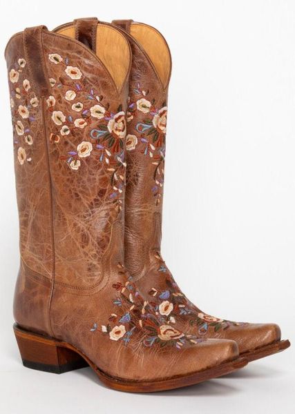 

boots women039s floral embroidered western0123456788512544, Black