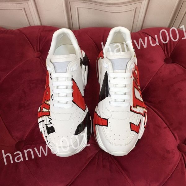 

2023 luxury quality casual shoes designer men shoe leather lace up men fashion platform sneakers white black mens womens