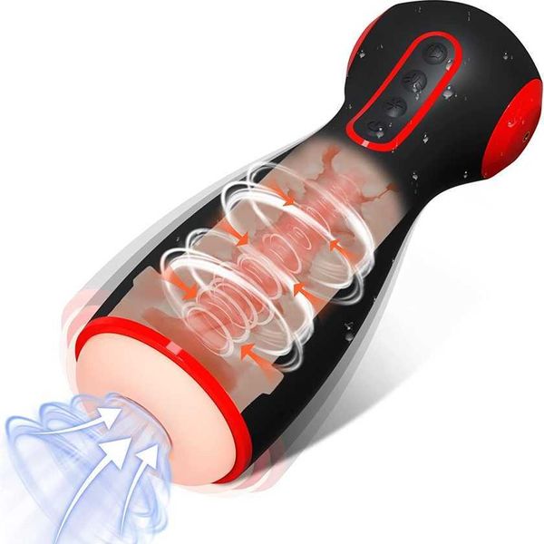 

factory outlet automatic hands-device cups with suction and squeezing modes electric vibrating pocket cat sleeve male massager toy