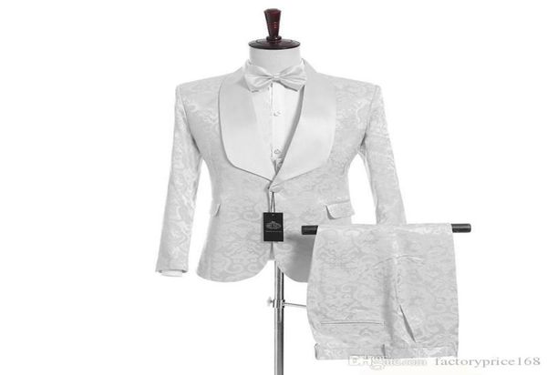 

jacketpantsvesttie custom shawl lapel handsome white groom tuxedos groomsmen man suit mens wedding suits bridegroom4784521, Black;gray