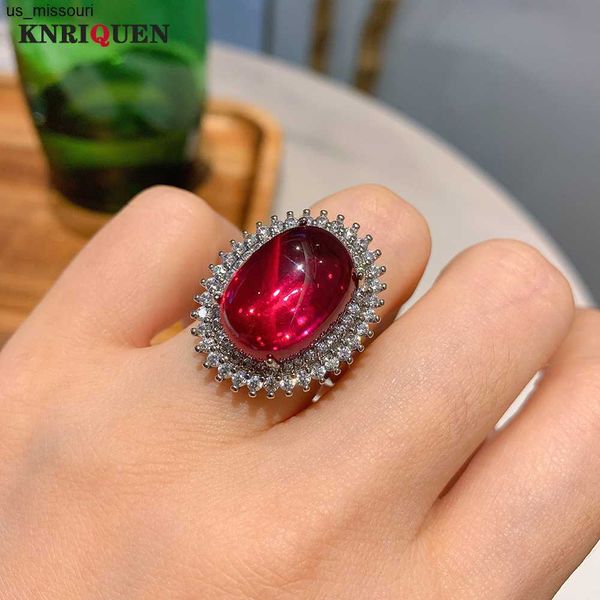 

band rings vintage 1318mm ruby gemstone rings for women high carbon diamond party wedding engagement fine jewelry gift female accessories j2, Silver