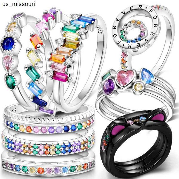 

band rings cz zircon ring for woman 925 sterling silver original design ring jewelry for woman wedding gift j230522