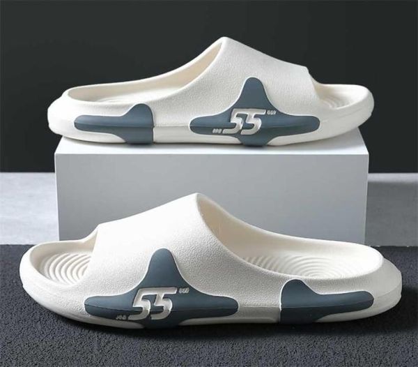 

outside slippers summer runway shoes eva outdoor men couple slides soft thick sole nonslip pool beach sandals indoor bath 2112292214769, Black