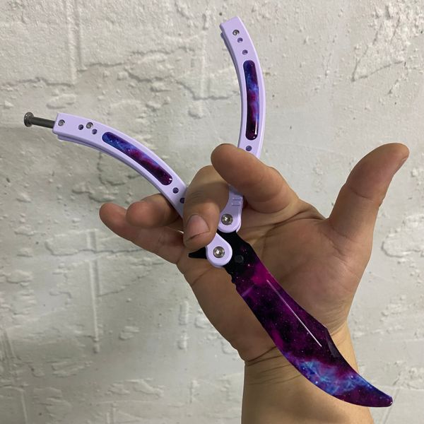 

cs go butterfly in training galaxy fade csgo collect knife pocket folding knifes hunting outdoor knifess camping survival tactical knife cou