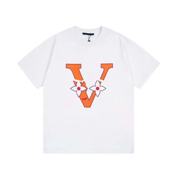 

23ss mens t shirt designer t shirt mens tees fashionable printed pure cotton breathable and comfortable versatile for couples the same cloth, White;black