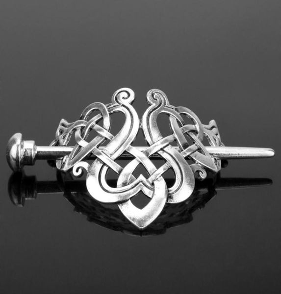 

viking celtic hairpinviking hair clip men antique silver hair sticks hairpin triangle clips for long hair stick8637753, Golden;silver