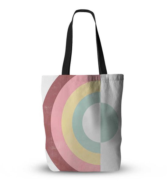 

lgbt shopping bags pride new fashion rainbow canvas bag polyester cotton morandi 230522