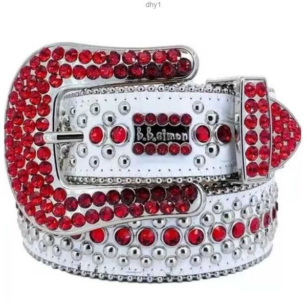 

2022 designer bb belt simon belts for men women shiny diamond black on blue white multicolour with bling rhinestones as gift 18rrcn, Black;brown