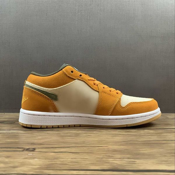 

jumpman 1 low mens womens yellow basketball shoes low white medium curry backboard outdoor sneakers trainers ship with original shoebox