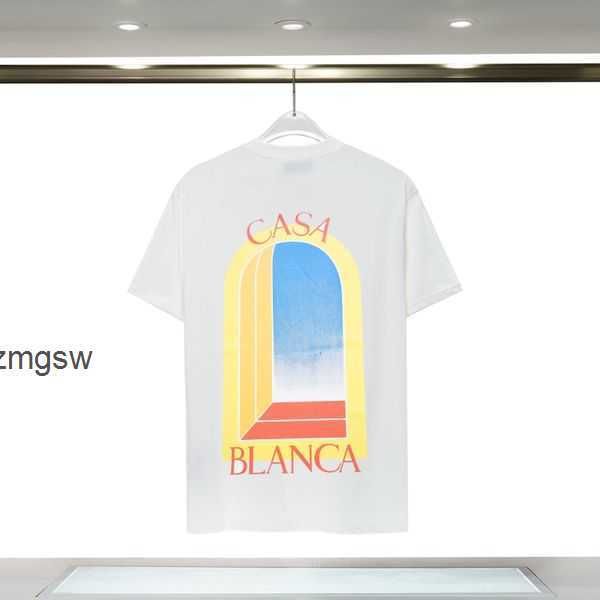 

fashion t shirt men women designers t-shirts tees apparel man s casual chest letter luxury clothing street shorts sleeve clothes casablanc, White;black