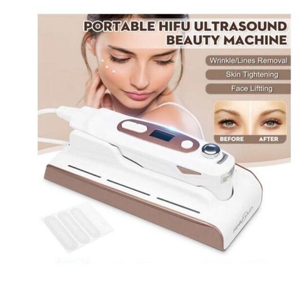

mini hifu machine high intensity focused ultrasound face lifting anti wrinkle skin care facial salon use beauty ce3655400, Black;white