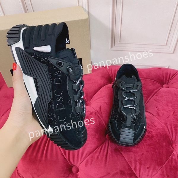 

2023 new luxury designer casual shoes platform shoes fashion men's rubber sole canvas shoes sneakers women sneakers everything match, Black
