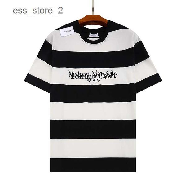 

maison men's t-shirts summer fashion margiela mens womens designers t shirts long sleeve luxurys letter cotton tshirts clothing polos, White;black