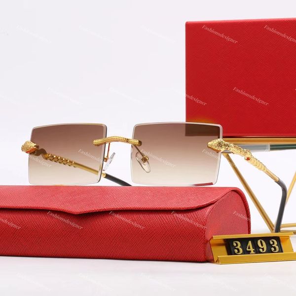 

classic sunglass carti glasses sunglasses for men luxury eyeglasses fashion sun glasses simple square gold rimless uv400 beach driving sport, White;black