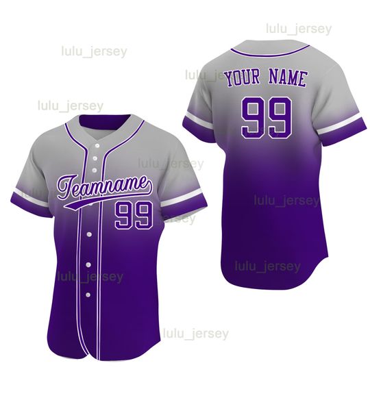 

customized new style baseball jersey deep purpl shirts for kids plus size multi color jersey, Blue;black