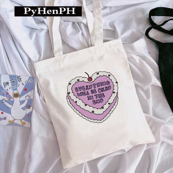 

lgbt shopping bags pride rainbow canvas bag high capacity handheld eco shopping female student 230522
