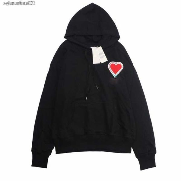 

hoodie 21ss paris sweatshirts mens luxury long sleeve shirts man women skateboard fashion clothing embroidery love letter, Black
