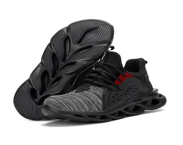 

work sneakers lightweight steel toe cap work safety boot breathable safety shoes men boots antismashing construction for men7025099, Black
