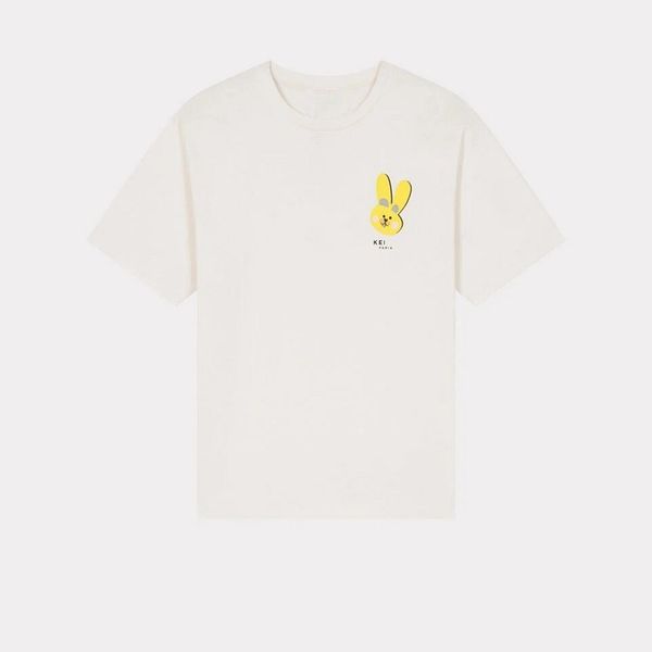 

rabbit summer sale t shirt style tiger embroidery with letters tees short sleeve casual shirts flower hip shirts sport 8ho3, White;black