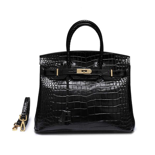 

handbags birkin guangzhou women's bag crocodile pattern bag fashion genuine leather handheld women's bag customized ayw