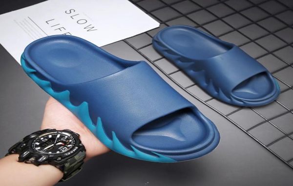 

fashion summer beach volcano design men sandals slides mens black blue khaki flip flops slippers shoes 40453829607