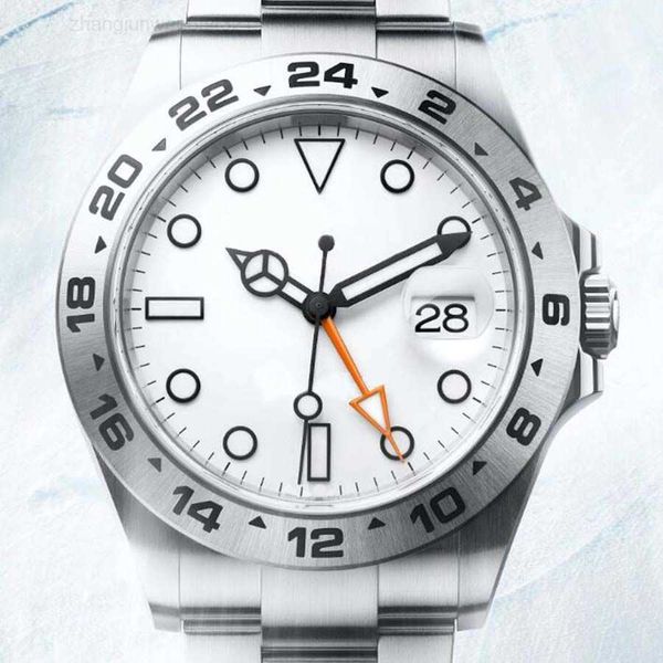 

color selection 2 42mm 2813 movement wristwatches with asia modified explorer white dial black ii men watch watches, Slivery;black