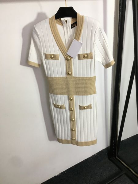 

fashion dress letter jacquard mini skirt fashion women slim dress knitted short sleeved t shirt designer womens clothing, White;black
