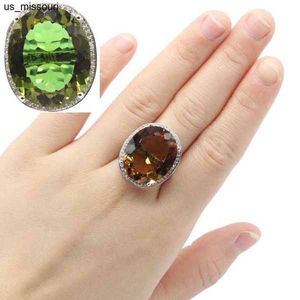 

band rings 25x21mm shecrown selling jewelry set big oval 22x18mm color changing alexandrite z silver rings earrings pendant dating j230522