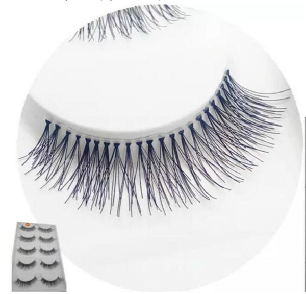 

whole new 5 pairs natural handmade long sparse cross eye lashes extension makeup thick false eyelashes9791939