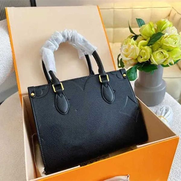

luxurys designers bags onthego womens handbags purse flower tote bag ladies casual tote pvc leather shoulder bags female big purse handbag m