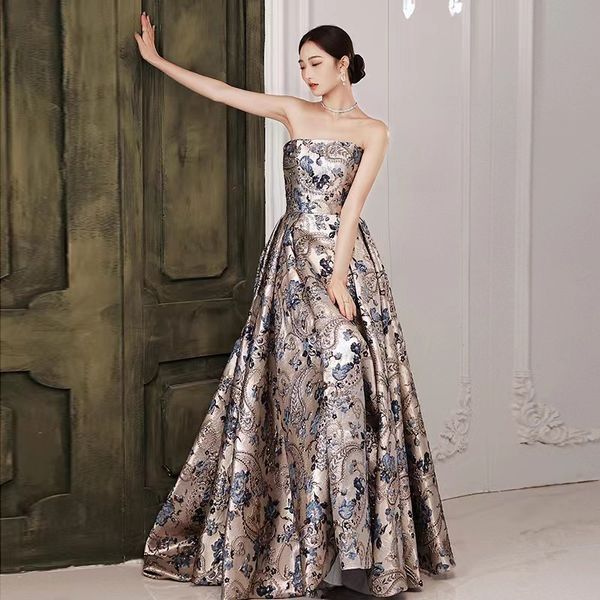 

elegant black girls prom dresses sequined satin long off shoulder backless ruffles sweep train mermaid african evening dress wear embroidery