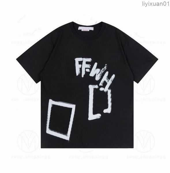 

2023summer designer fashion luxurys offes clothing mens and women loose tees man street graffiti shirt sweatshirtoff men's t-shirts on, White;black