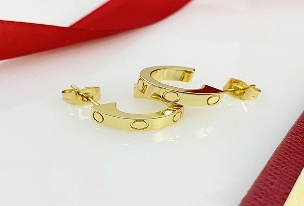 

designer charm earrings women earrings classic c design jewelry fade not allergy4611899, Golden