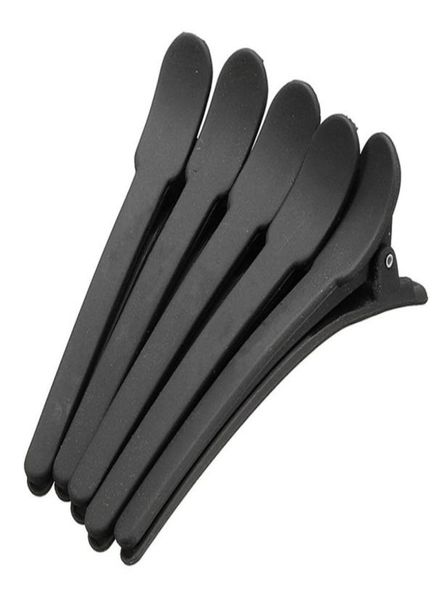 

wholepro 10pcs black matte hair styling clip salon hair cut sectioning clamps grip clips styling tools7780573