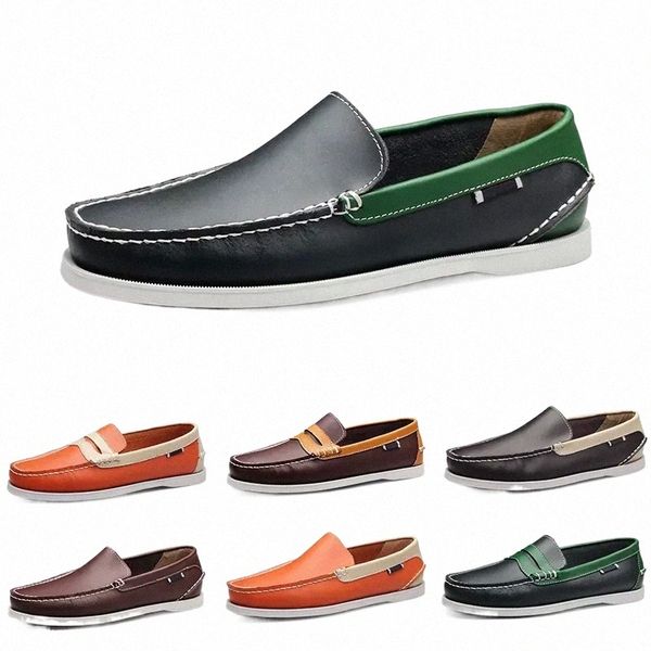 

men casual shoes fashon loafers black green coffee orange navy brown mens sneakers trainers outdoor jogging walking one 51ly#