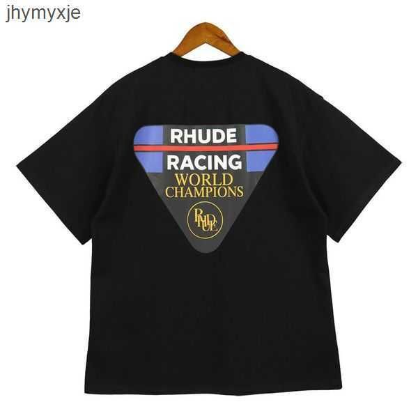 

summer mens t-shirts womens rhude designers for men letter polos embroidery tshirts clothing short sleeved tshirt large tees z1yt, White;black