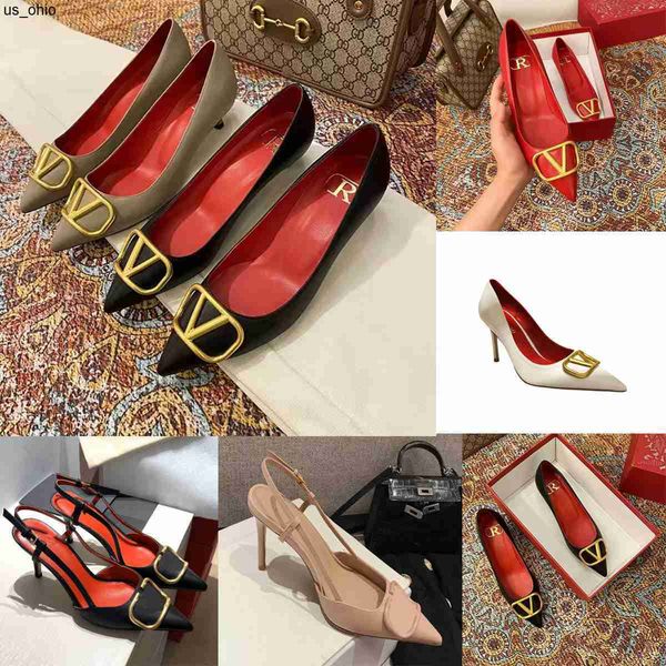 

sandals nice kate designer shoes luxury brand red pumps sole red chick women high heel shoes stiletto bottoms heels 6cm 8cm 10cm shallow poi, Black