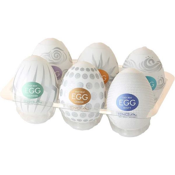 

factory outlet tenga easy beat egg portable male device multiple sets 6-piece set