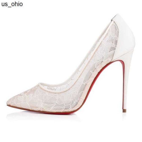 

sandals luxury pumps women high heel shoes genuine leather pointed toed thin party office shoes dress lace shoes j230522, Black