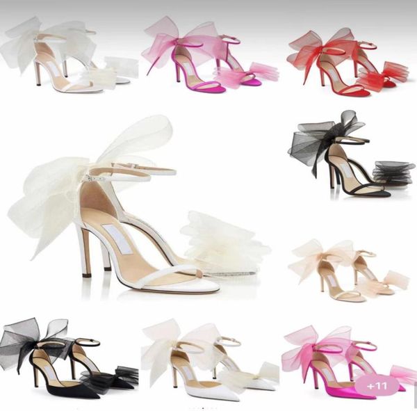 

luxury weddingpartydressevening sandals shoes women039s high heels mesh bows ankle strap gladiator sandalias exquisite s9808153, Black
