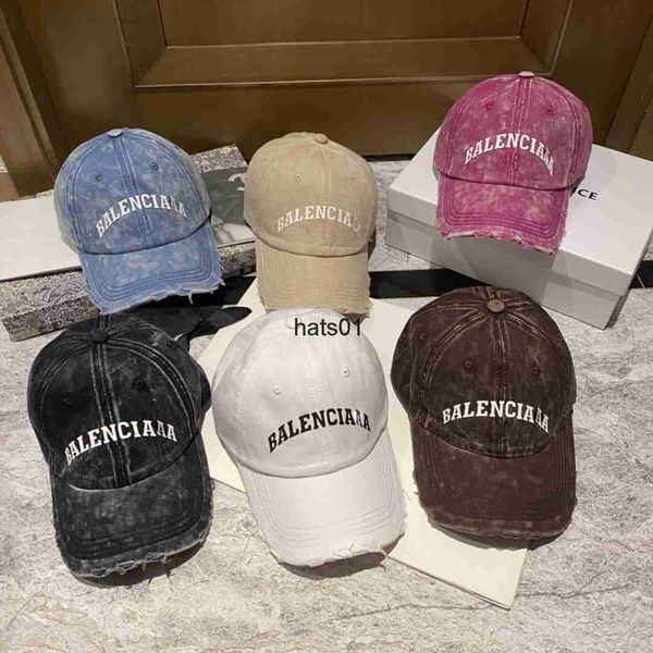 

women's denim material summer designer ball caps couple holiday travel letter print washable old style casquette, Blue;gray