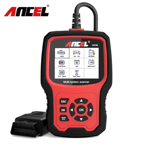 

automotive repair kits ancel vd700 obd2 scanner car diagnostic tool full system scan airbag abs oil epb reset obd auto tools for vw for audi