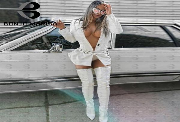 

women bootsbonjomarisa new plus size 3445 ins white over the knee boots women 2020 thin high heels thigh high lady boots sho8871694, Black