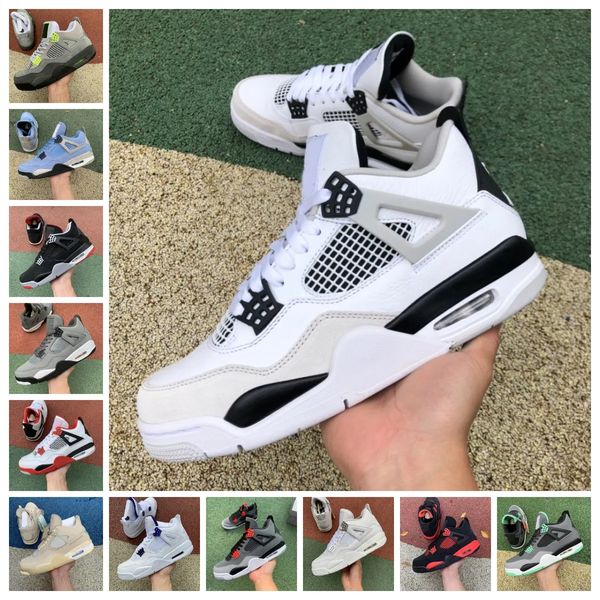 

basketball shoes retro og men women 4 jumpman 4s mens sneakers military black cat white oreo infrared cactus jack university blue womens spo