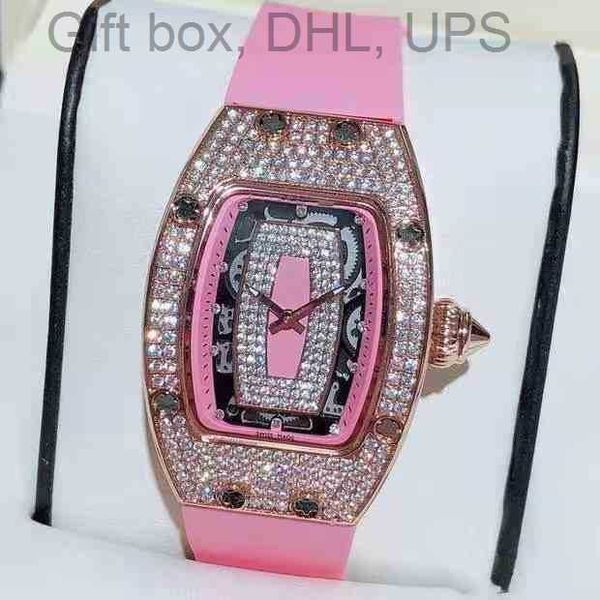 

rm007 superclone watches wristwatch designer luxury mens mechanical watch richa milles weska barrel diamond lip rm007 womens sky star trend, Slivery;brown