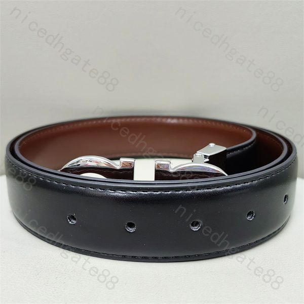 

casual women belt black lady belts formal fashion pure color delicate gift ceinture femme letter smooth buckle designer belt man ga04 e23, Black;brown