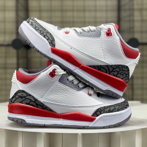 

jumpman 3 3s racer blue kids basketball shoes unc neapolitan dark iris desert elephant fire red katrina international flight children boy gi, Black