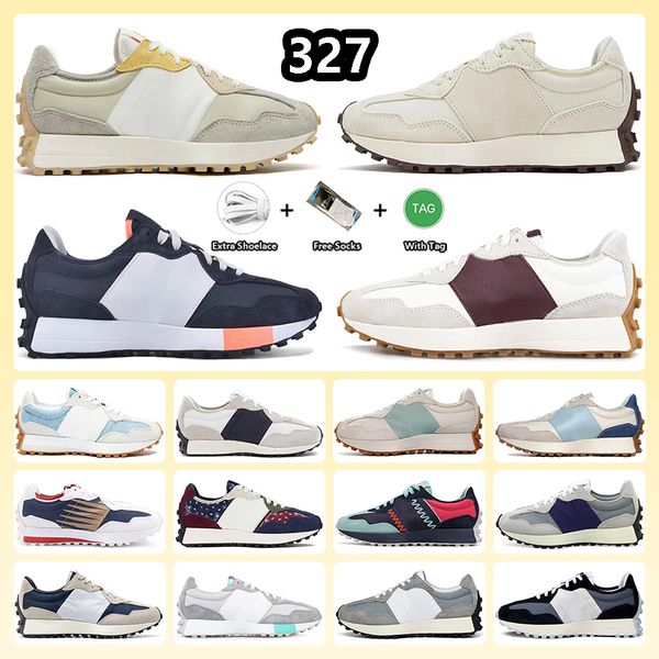 

n327 327 running shoes women mens designer sneakers white black paisley pack farmers market pack wheat vibrant orange castle staud beige out