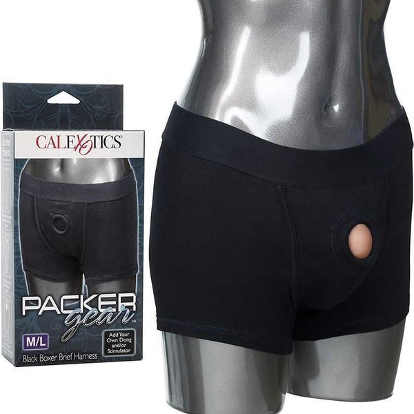 

factory outlet calexotics gear black flat corner underpants strap couple toy